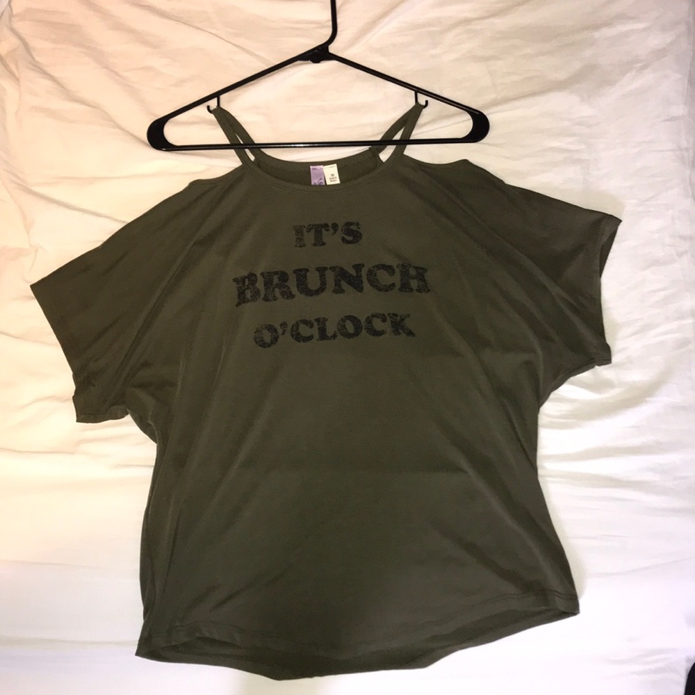 Off the shoulder T-shirt